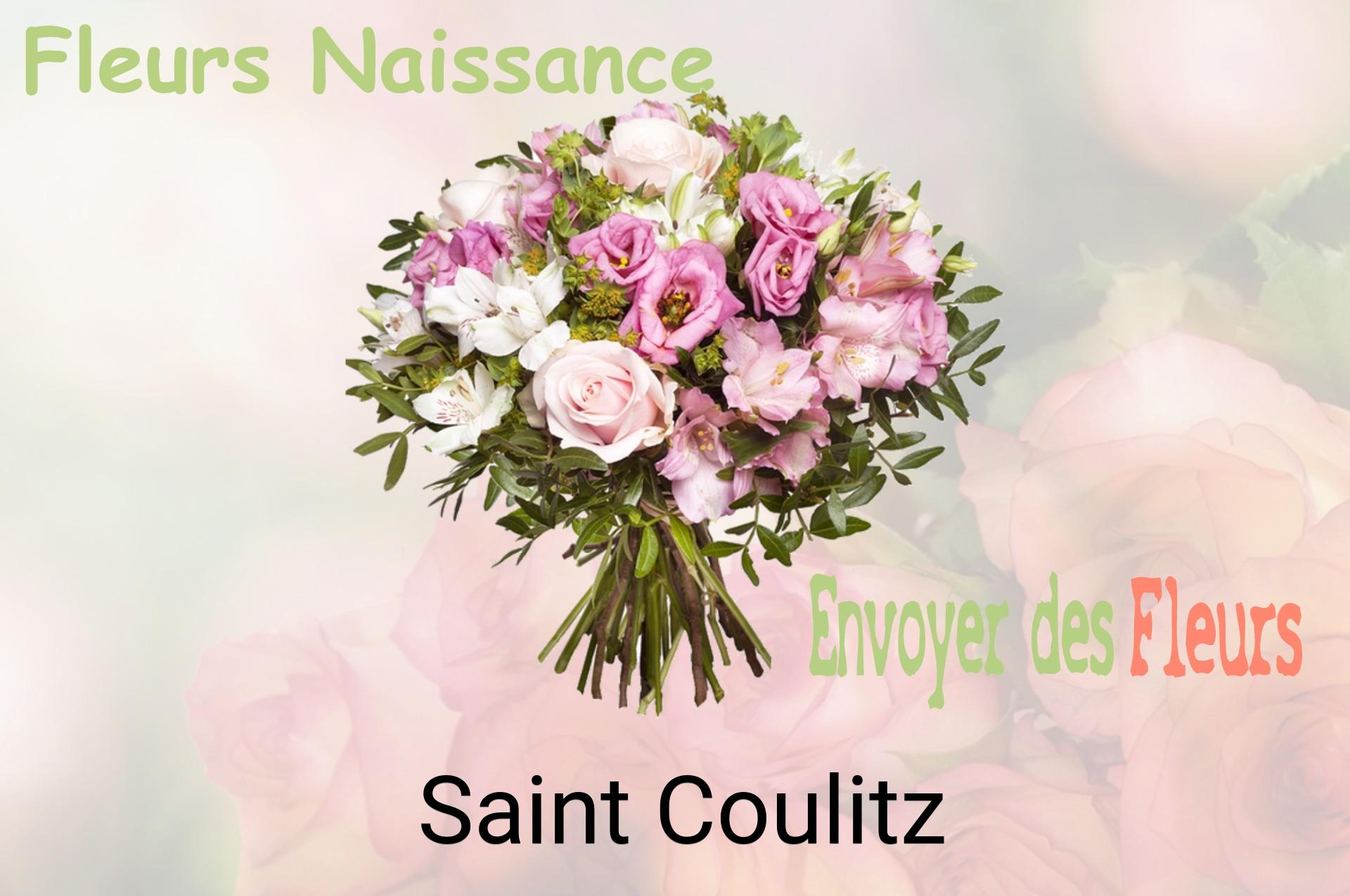 Bouquet de fleurs de naissance livré à Saint-Coulitz